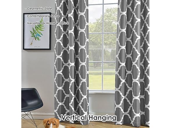 Melodieux Moroccan Blackout Curtain 42"x96"