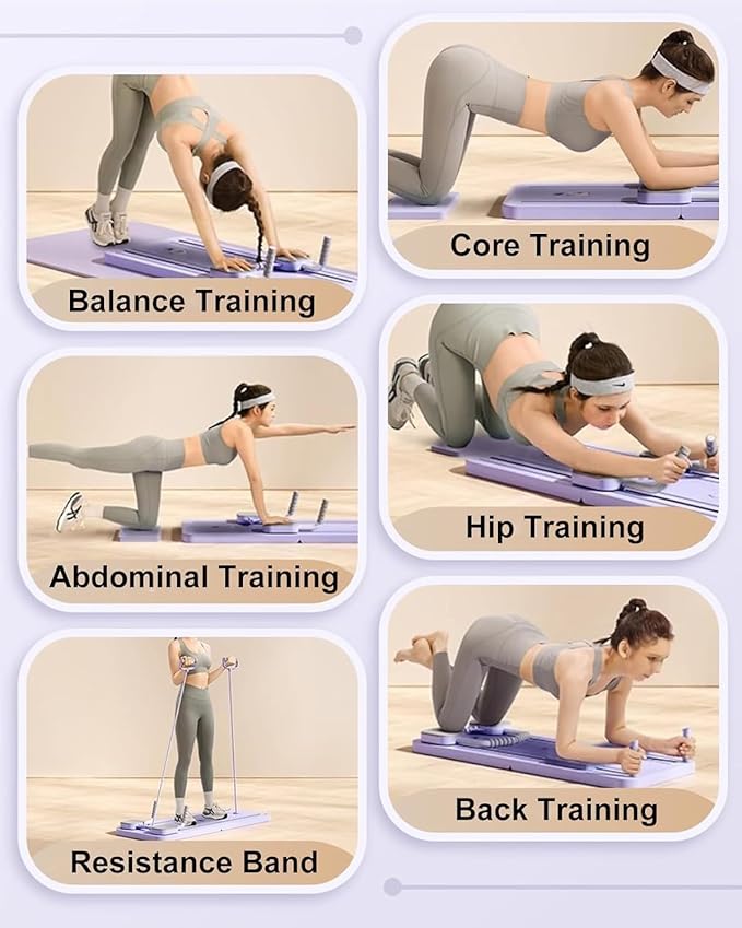 Portable Pilates Reformer Home Gym - Gallery 16