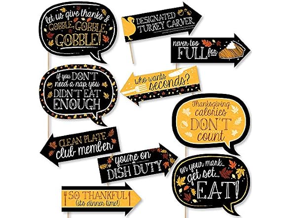 Big Dot of Happiness Funny Give Thanks - Piece