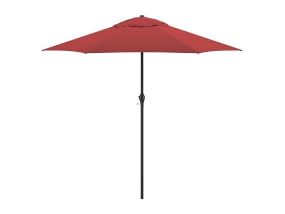 Sunline 9 ft Patio Umbrella with Crank & Pus Brick