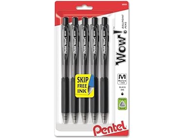 $2.29, Was $2.51, 8% Off! Pentel Wow! Retractable Ballpoint Pen, Black dealfomo