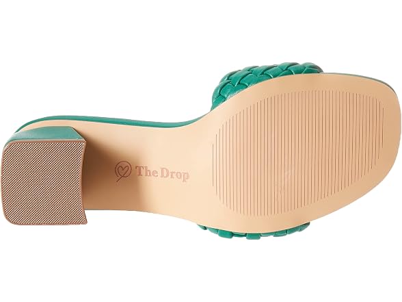 The Drop Women's Paisley Woven Square Toe Block Heel Sandal