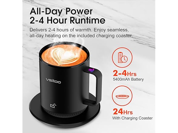 12oz Self Heating Coffee Mug