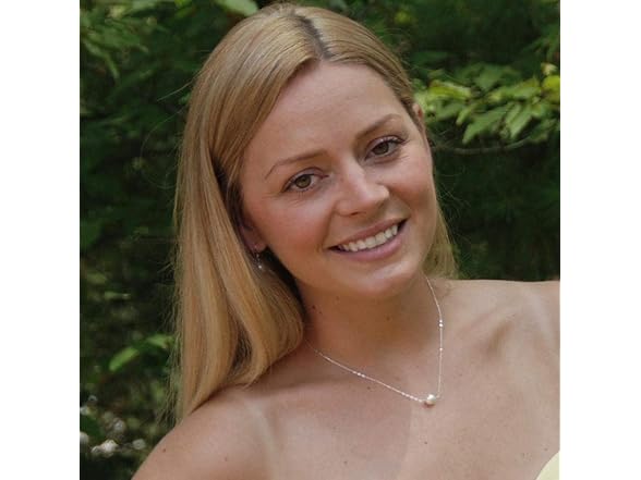 Yalice Tiny Pearl Choker Necklace Silver