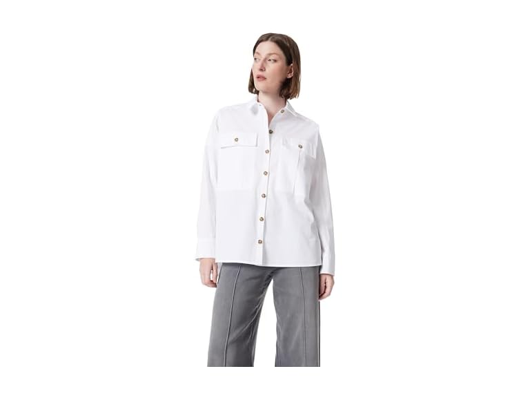 DEE OCLEPPO Women's Abigail Cargo Button Down Shirt Standard