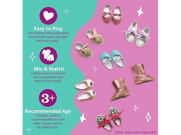 Glitter Girls Shine Shoes Accessory Set