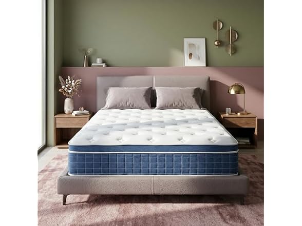 inight 12 Inch Queen Luxury Hybrid Mattress, Medium Firm