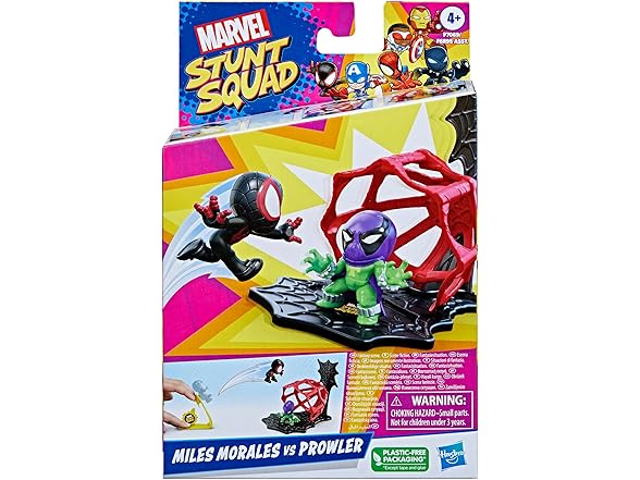 Marvel Marvel Stunt Squad Miles Morales vs. Prowler Toy 