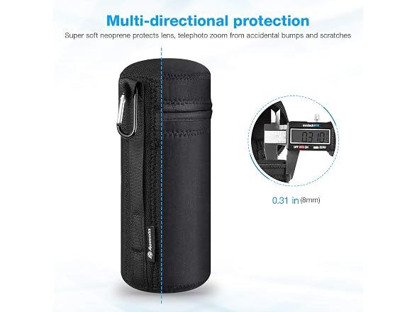 Powerextra 4x Zipper Lens Case Lens