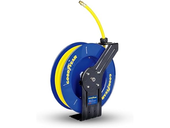 Goodyear Air Hose Reel Retractable 1/2" Inch x 65'