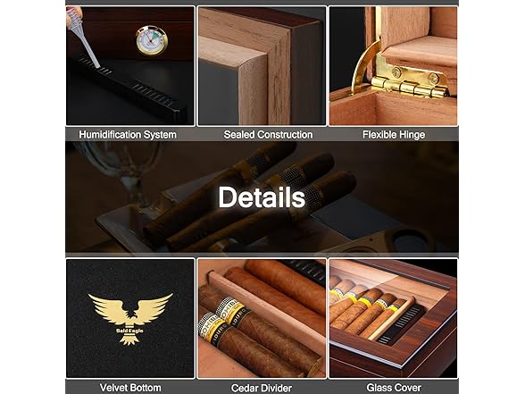 Handmade Cedar Cigar Desktop Box