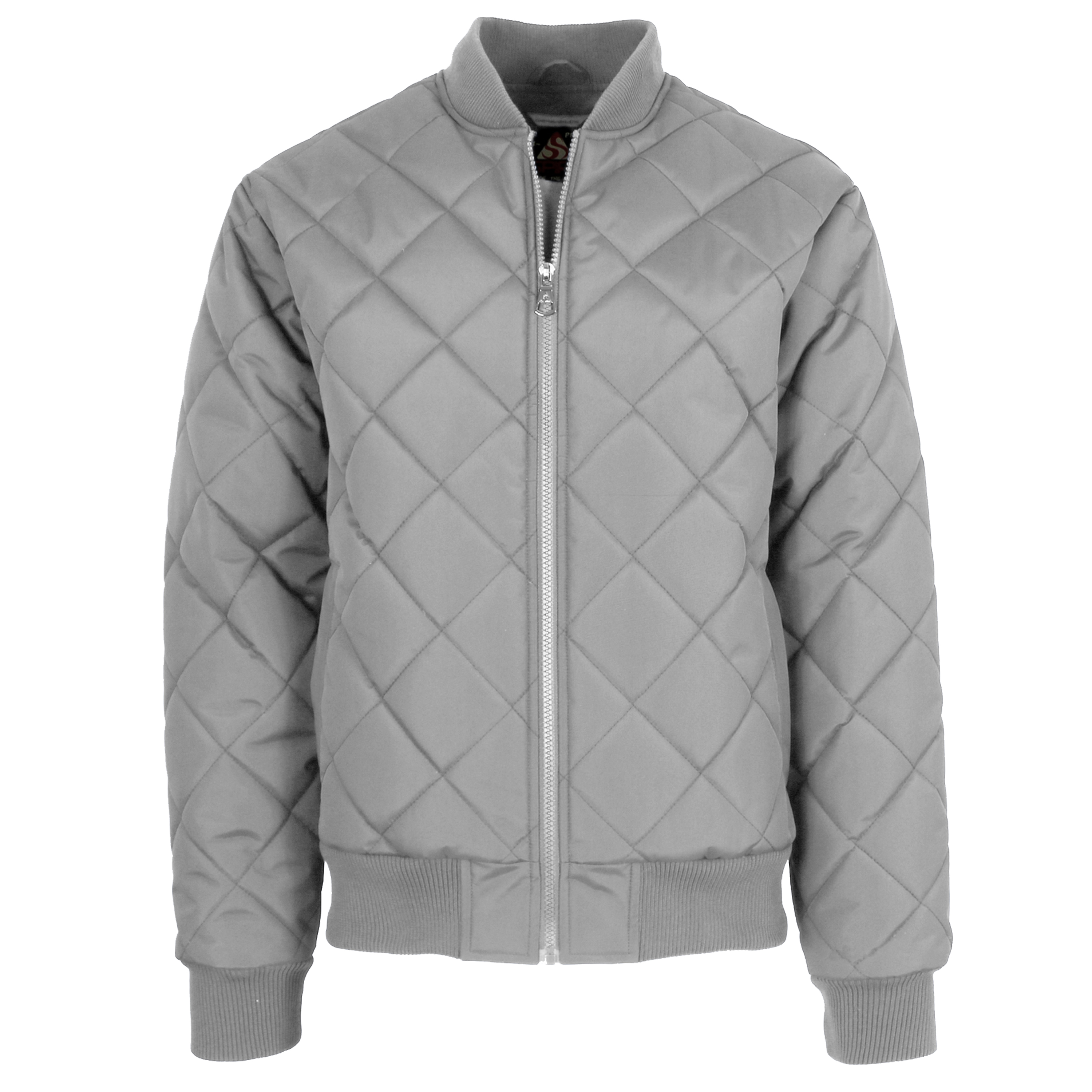 Mens Heavyweight Quilted Bomber Jacket - Gallery 14