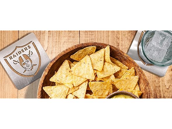 YouTheFan NFL Coasters, Stainless Steel