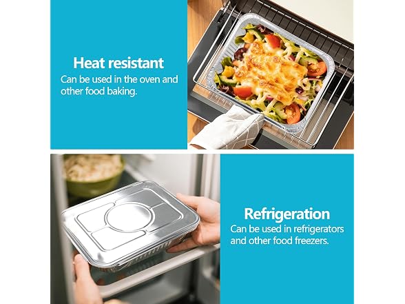 WAWINY 9x13 Thickened Aluminum Foil Pans(20Pack)