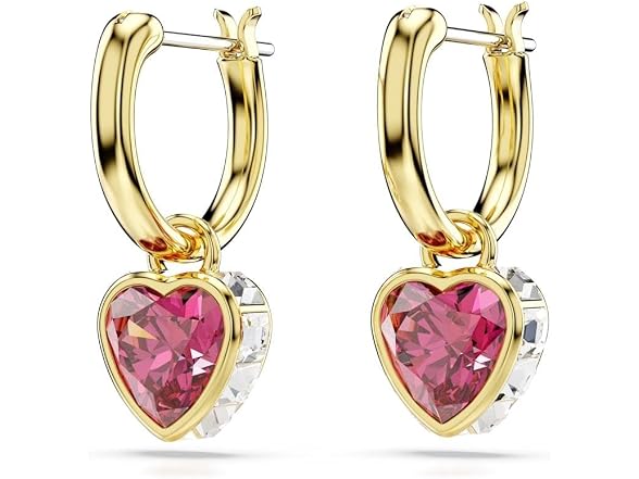 Swarovski Chroma Heart Drop Earrings