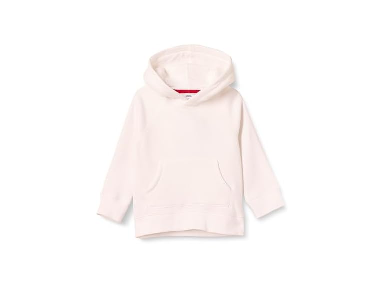 Amazon Essentials Boys' Fleece Pullover Hoodie Sweatshirts, White, X-Large