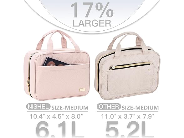 NISHEL Travel Toiletry Bag for women