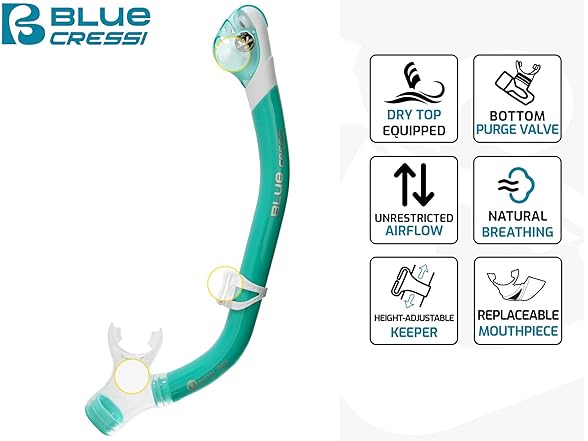 Cressi Orion Dry Dry Snorkels