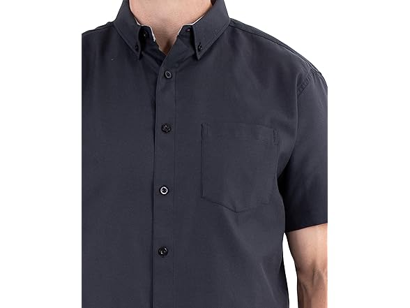 Visive Mens Short Sleeve Button Down