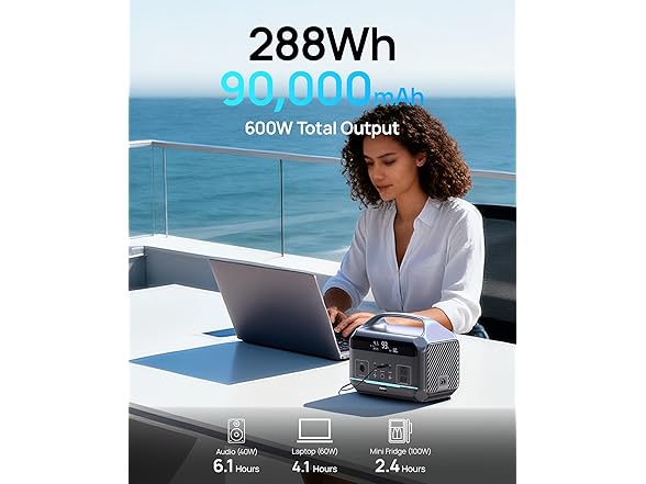DaranEner Portable Power Station | 600W | 288Wh