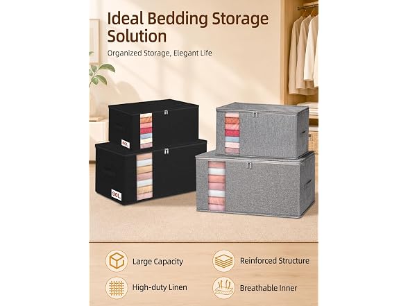 Boailydi Rigid Blanket Storage Bags