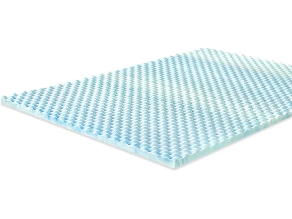 ZINUS 1.5 inch Swirl Gel Cooling Twin Mattress Topper