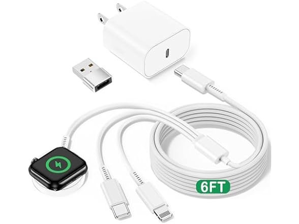 Luckinllyy 3-in-1 Charger for Apple Devices