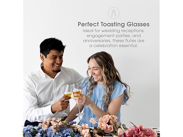 Pearhead Mr. & Mrs. Champagne Flute Set