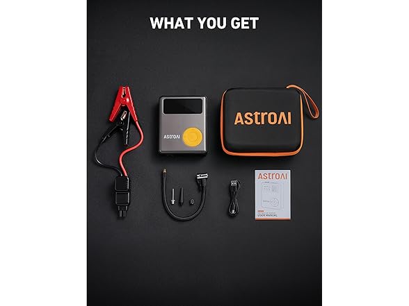 AstroAI Portable Jump Starter w/ Air Compressor