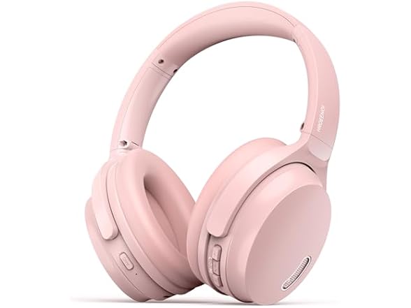 Noise Cancelling Bluetooth Headphones, Pink