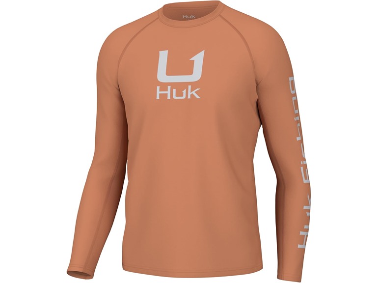HUK Men's Standard Icon X Crew, Long-Sleeve Performance Fishing Shirt
