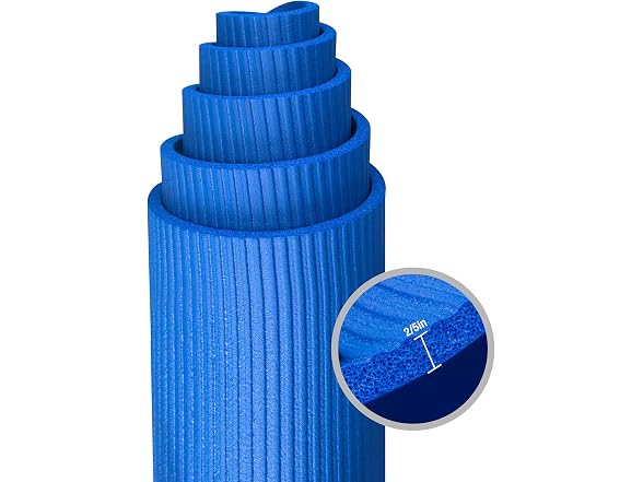 Bojing Yoga Mat, Thick NBR, Blue