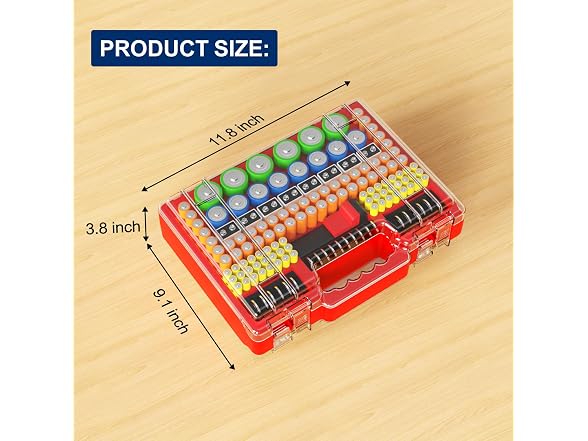 Yeenhoopy Battery Organizer Holder