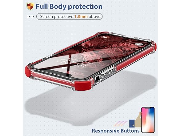 MATEPROX Compatible with iPhone XR Case Clear