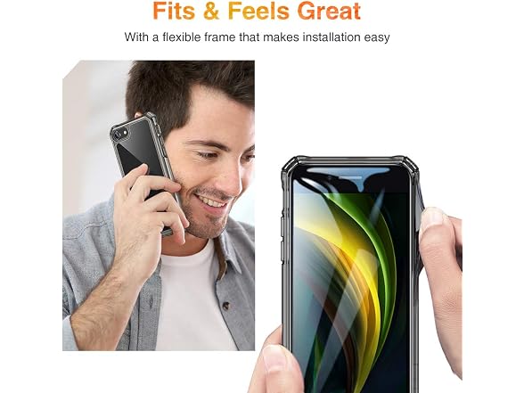 ESR for iPhone SE3/SE/8/7 Case, Shock-Absorbing