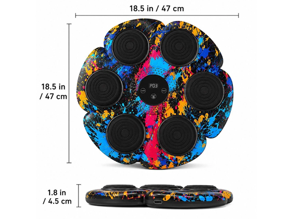 Smart Bluetooth Music Boxing Machine- Graffiti Splatter