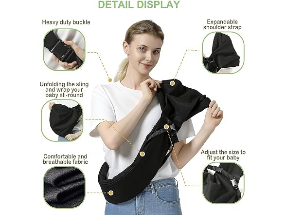MISSWISDOM Toddler Sling Baby Hip Carrier