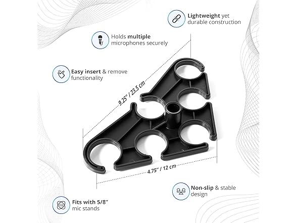MerleGrape Multi Microphone Holder