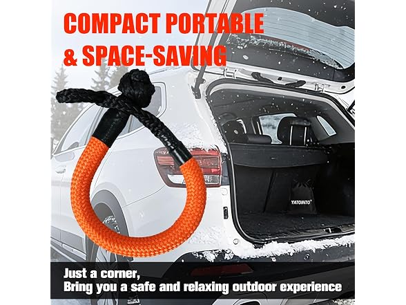 Long Synthetic Soft Shackle Recovery Rope