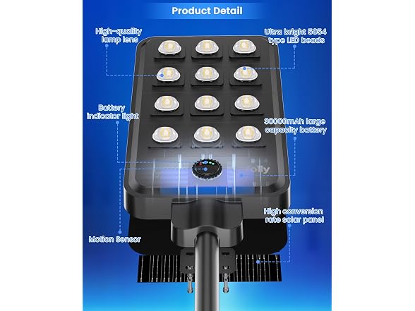 Gefolly G-13000W Solar Flood Light