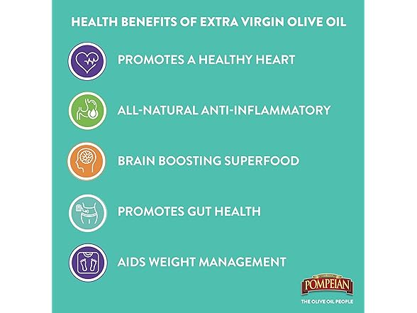 Pompeian Smooth Extra Virgin Olive Oil, 68 oz.