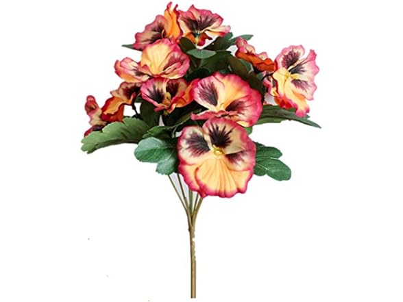 Ximkee Artificial Pansy Flowers for Home
