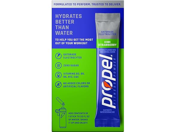 Propel Drink Mix Packets Kiwi Strawb