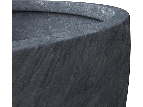 LeisureMod GP8AC Grove Planter Aged Concrete, 8"