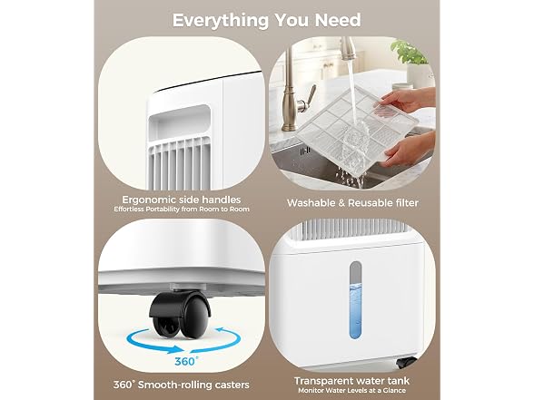 VEAGASO 36 Pint Basement Dehumidifier