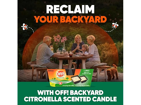 OFF! Backyard Citronella Scented Candle