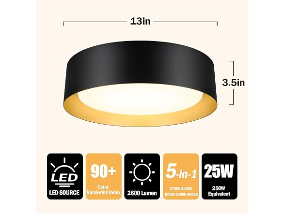 BrightHome Flush Mount Ceiling Light