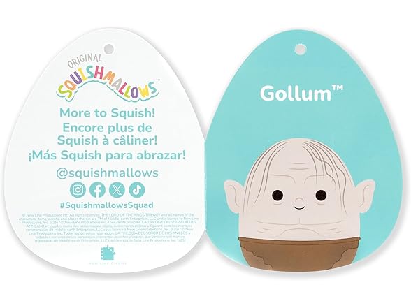Squishmallows Original “The Lord of The Rings” 10in Gollum Plush