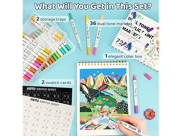 36 Set Dual-tip Acrylic Marker