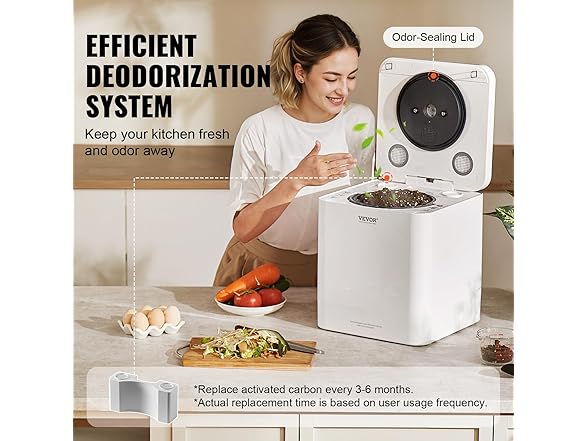 VEVOR 5L Electric Smart Countertop Composter